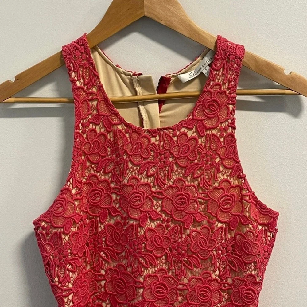 Lovers + Friends Pink Lace Mini Dress - Picture 4 of 5